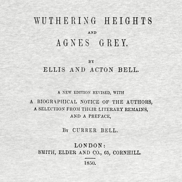 Wuthering Heights Heathcliff bookish - Bronte sisters by OutfittersAve